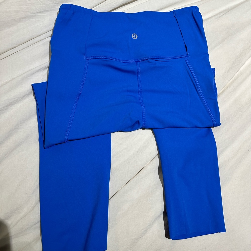 Lululemon running leggings navy size 6 barely worn
